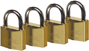 CADENAS A CLE LAITON TRADITIONNEL SERIE 65 35MM S'ENTROUVRANT N.6351