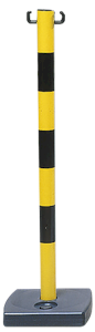 POTEAU PVC S/SOCLE A LEST 4KG RGE/BL