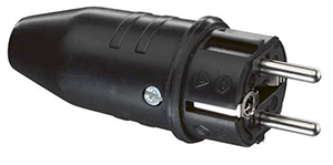 FICHE ETANCHE IP44 POUR CABLE 3G1,5 - 3G2,5