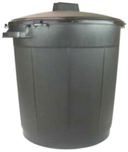 POUBELLE A GRAVATS POLYPROPYLENE 80 L AVEC COUVERCLE PB80