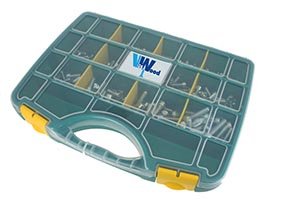 COFFRET 212 VIS A METAUX CHC ACIER ZINGUE BLANC