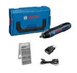 BOSCH GO 2.0 MINI L-BOXX + 25 ACCESSOIRES + ADAPTATEUR DE CHARGE + CÂBLE USB 