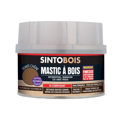 MASTIC A BOIS FIN SINTOBOIS BLANC 200G