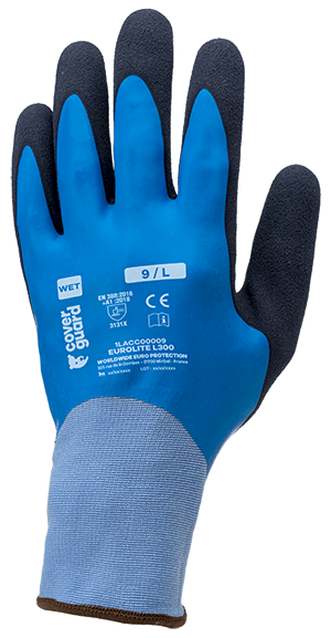 GANTS EUROLITE L300 15G LATEX BLEU DOUBLE ENDUCTION T7