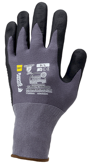 GANTS EUROLITE 15N600D 15G NYLON MICROMOUSSE NIT. PICOTS T08