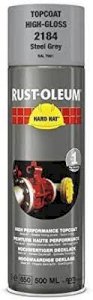 HARD HAT AÉROSOL DE PEINTURE INDUSTRIEL 500ML GRIS ACIER RAL7001