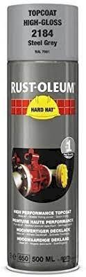 HARD HAT AÉROSOL DE PEINTURE INDUSTRIEL 500ML GRIS ACIER RAL7001