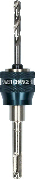 ADAPTATEUR POWER CHANGE SDS PLUS  + FORET DE CENTRAGE HSS-G 85MM