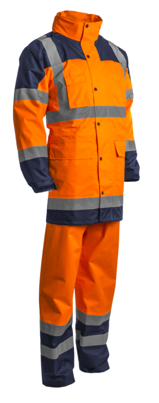 HYDRA Ensemble de Pluie hi-viz Orange/marine