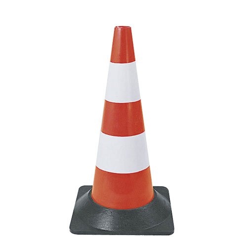 CONE DE SIGNALISATION K5A PIED CAOUTCHOU