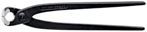 Tenaille russe 200mm noire - Tête polie - Capacité de coupe 1,8mm - Sur carte