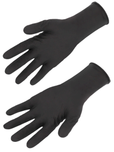 GANTS NITRILE NOIRS