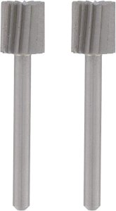 DREMEL 115 LOT DE 2 FRAISES ACIER RAPIDE  Ø 7,8MM CYLINDRIQUE