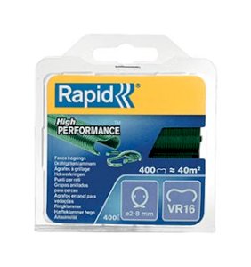 AGRAFE VR16 PLASTIFIEES VERT (BLISTER DE 400)
