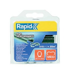 AGRAFE VR22 PLASTIFIEES VERT (BLISTER DE 215)