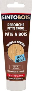 PATE A BOIS A L'EAU ACAJOU TUBE 80 GR