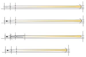 MANCHE FOURCHE FOIN D 38 L. 1,80 M FRENE