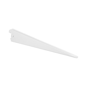 CONSOLE  CREMAILLERE DOUBLE AVEC PAS DE 32 MM LAQUE BLANC L170 MM LOK57