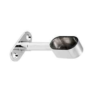 SUPPORT DE TUBE OVALE DIAM30X15 MM ZAMACK