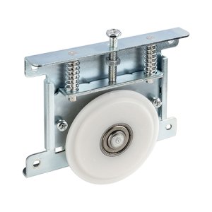 KIT DE GALETS PLAST LOK87 POUR RAILS DE PORTE MAXI 40KG+BUTEE D'AMORTISSEMENT