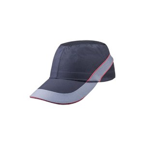 CASQUETTE ANTI-HEURT AIRCOLTAN NOIR-ROUGE VISIERE 7 CM