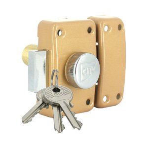VERROU CITY 25 A BOUTON ET CYLINDRE 45 MM