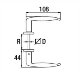 BEQUILLE DOUBLE ZAMAK VIS POINTEAU