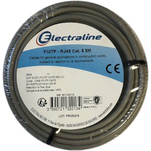 BOBINE FTP RJ45 GRIS 5M