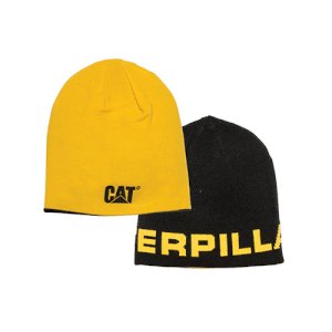 BONNET REVERSIBLE JAUNE/NOIR TU