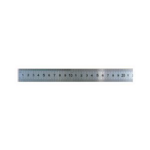 REGLET INOX CL II 1/2 RIGIDE 500MM 30X0,8MM INOX CHROME MAT GRADUATION