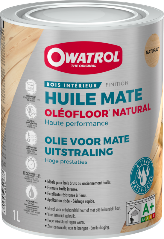 HUILE MATE OLEOFLOOR NATURAL INCOLORE 1 L