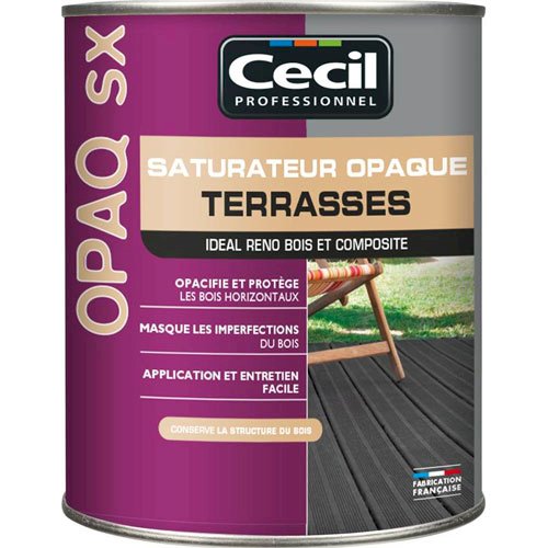 SATURATEUR OPAQUE TERRASSE SX ANTHRACITE MAT 1L