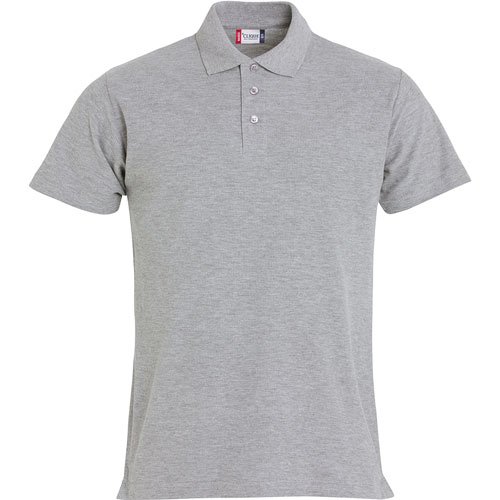 BASIC POLO GREY MELANGE S