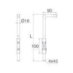 VERROU A SOUDER D16X500 ZHQ