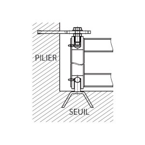 JEU DE PIVOTS REGLABLE TYPE 400