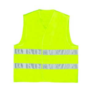 GILET HAUTE VISIBILITE JAUNE FLUO