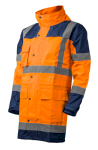 HYDRA ENSEMBLE DE PLUIE HI-VIZ ORANGE/MARINE, S 1