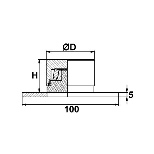 PIVOT INF.A RLMT D50/PLATINE ZG 1